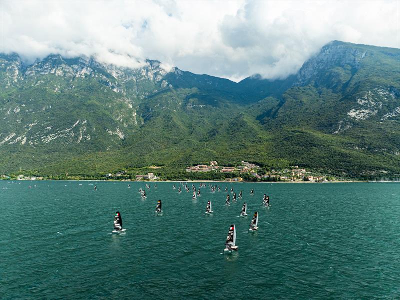 Switch Global Championships at Fraglia Vela Malcesine Day 2 photo copyright CodeZeroDigital taken at Fraglia Vela Malcesine and featuring the Switch class