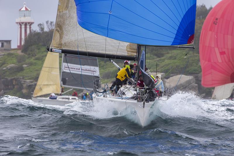 Calibre romping to second on day 2 of the Sydney 38 OD International Championship photo copyright Andrea Francolini taken at Middle Harbour Yacht Club and featuring the Sydney 38 class