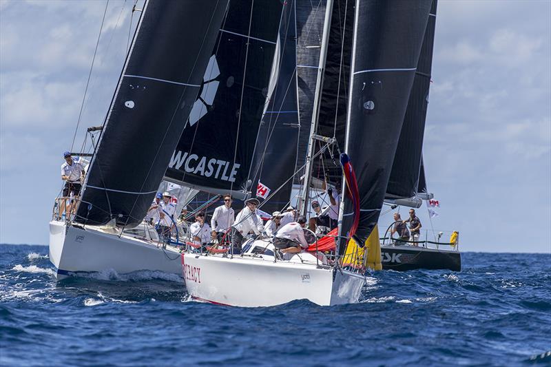 Conspiracy holding off her contemporaries - Sydney 38 One Design NSW Championship photo copyright Andrea Francolini taken at Middle Harbour Yacht Club and featuring the Sydney 38 class