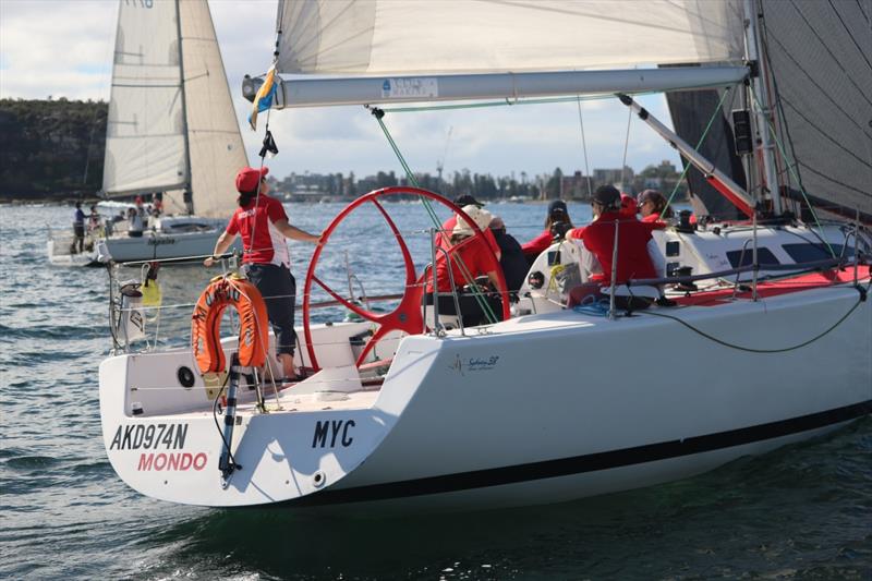 Lisa Callaghan at the helm of Mondo - Nautilus Marine Insurance Sydney Harbour Regatta photo copyright David Staley taken at Middle Harbour Yacht Club and featuring the Sydney 38 class