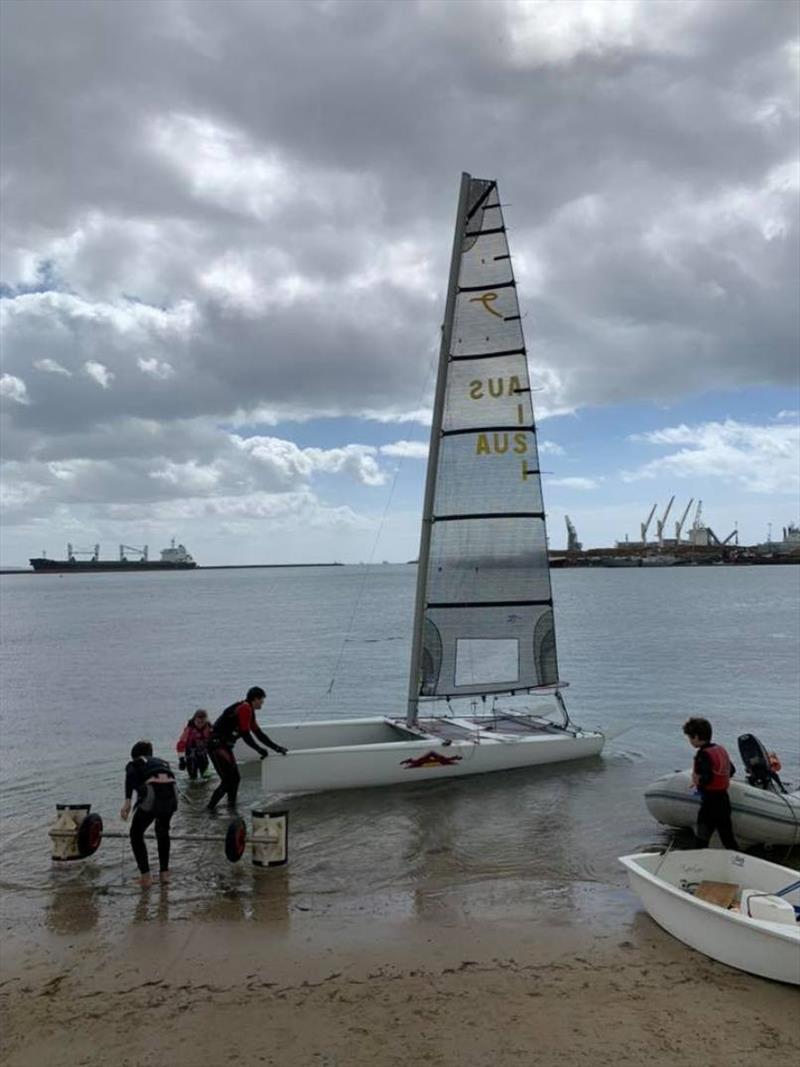 Development Sail - Portland EyeCare Taipan Catamaran Australian Championships 2018/19 photo copyright Mary Tulip taken at  and featuring the Taipan class