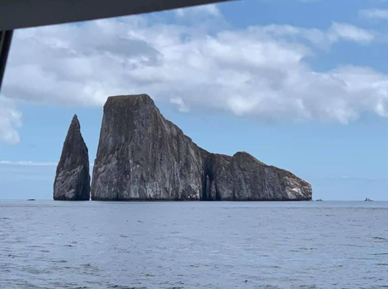 Roca Petradora on approach to San Cristobal - photo © SV Taipan