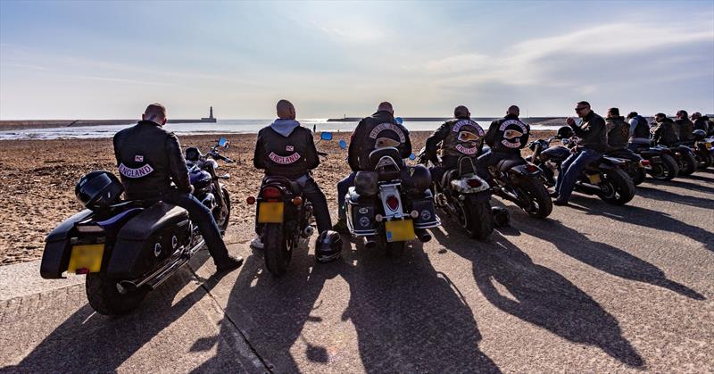 Hell's Angels at the mouth of the River Wear, Sunderland photo copyright Michelle K Williams taken at  and featuring the Tall Ships class