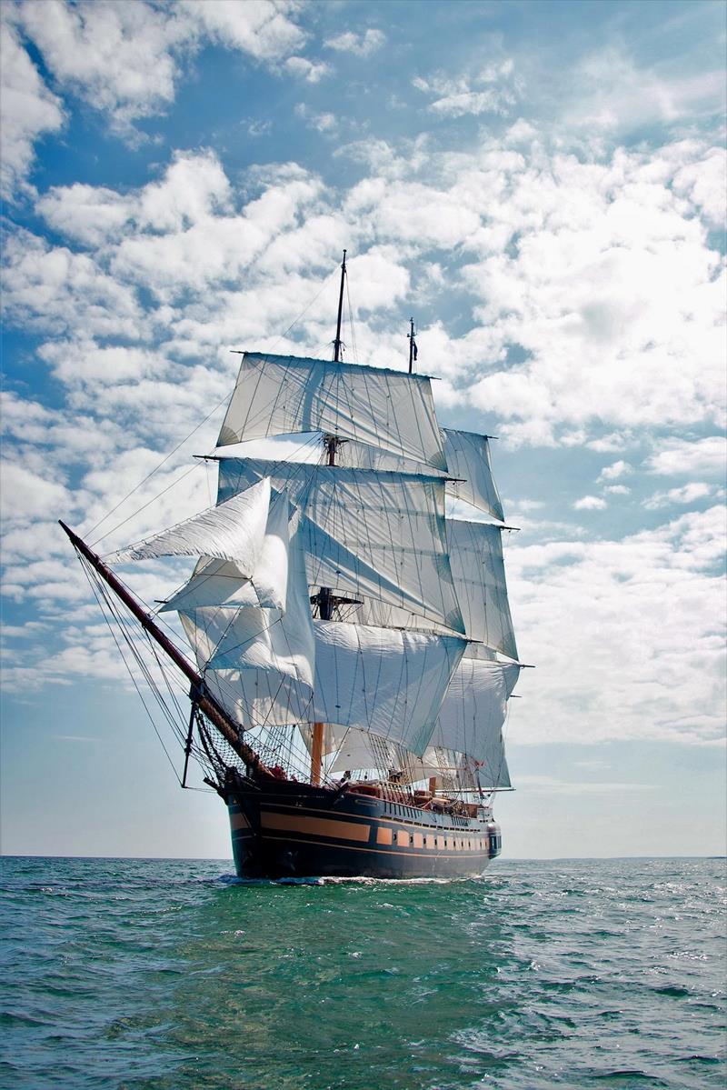 SSV Oliver Hazard Perry under sail in 2018 photo copyright Ted Neighbors taken at  and featuring the Tall Ships class