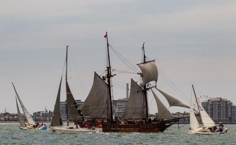 A Tall Ship on the course cost some competitors dearly - Port Phillip Women's Championship Series 2019 - photo © Bruno Cocozza