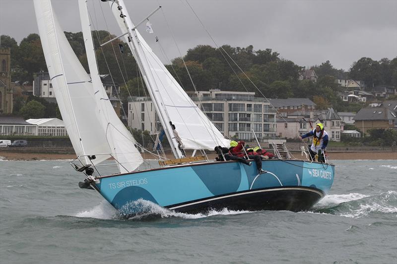 Sea Cadet yacht TS Sir Stelios at the ASTO Small Ships Race Cowes 2018 photo copyright Max Mudie taken at  and featuring the Tall Ships class