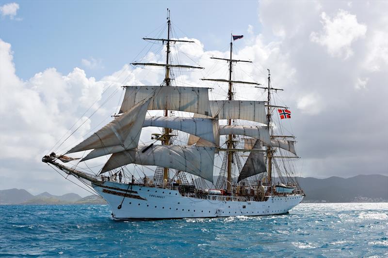 Sorlandet in Saint Martin photo copyright Caribbean Sail Training taken at  and featuring the Tall Ships class