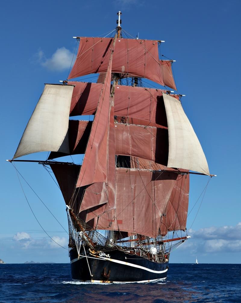Eye of the Wind offshore Simpson Bay St. Maarten photo copyright Jean Jarreau taken at  and featuring the Tall Ships class