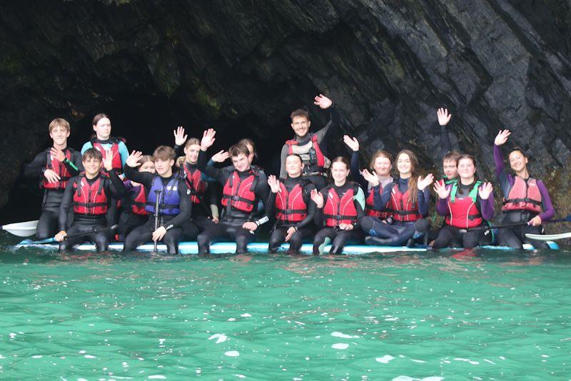 Team Maybe in team-building exercise ahead of tall ship racing - photo © Roseland Youth Sailing Trust