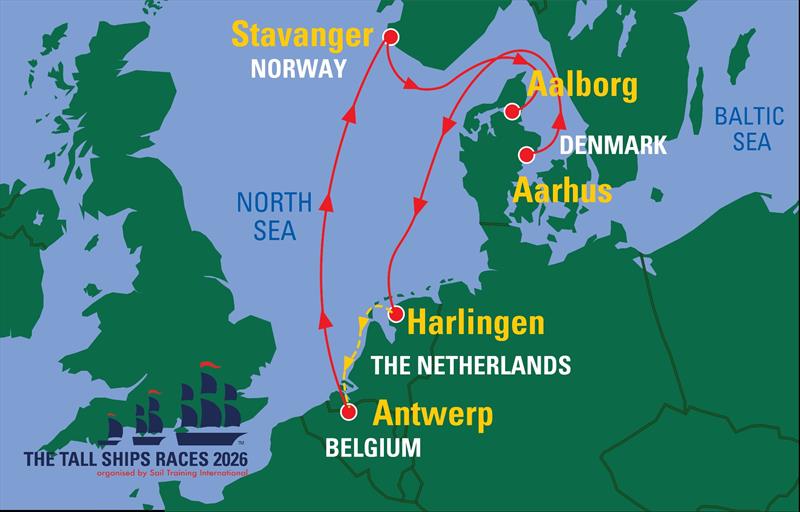 Tall Ships Races map - photo © visit.antwerpen.be