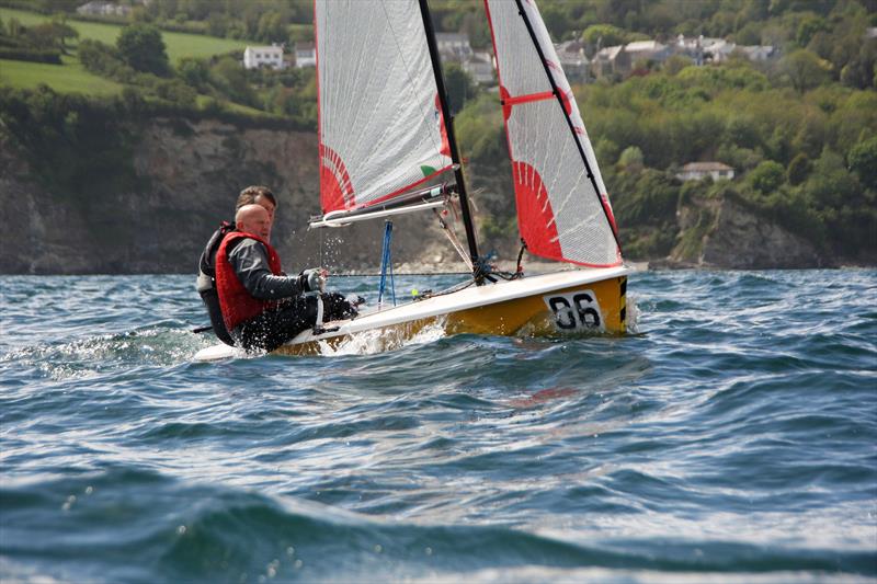 Tasars at Porthpean photo copyright Stacey Bray taken at Porthpean Sailing Club and featuring the Tasar class