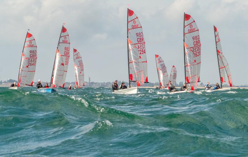 Tasar Nationals at Hayling Island photo copyright Peter Hickson taken at Hayling Island Sailing Club and featuring the Tasar class