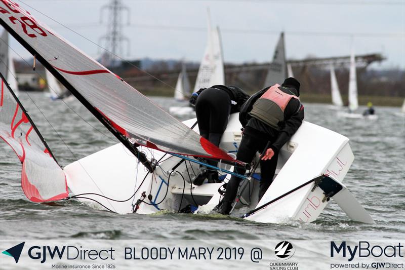 GJW Direct Bloody Mary 2019 photo copyright Mark Jardine taken at Queen Mary Sailing Club and featuring the Tasar class