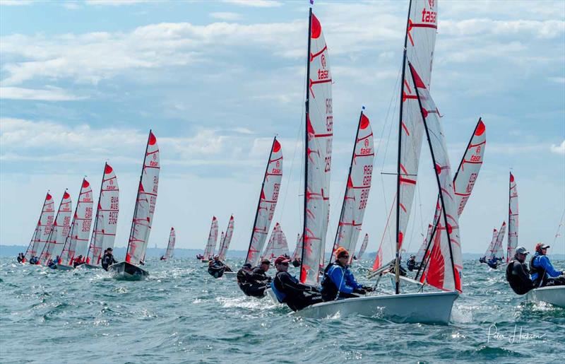 Tasar Worlds at Hayling Island day 3 photo copyright Peter Hickson taken at Hayling Island Sailing Club and featuring the Tasar class