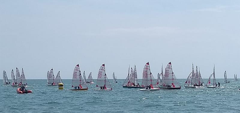 Tasar Worlds at Hayling Island day 4 photo copyright HISC committee boat taken at Hayling Island Sailing Club and featuring the Tasar class