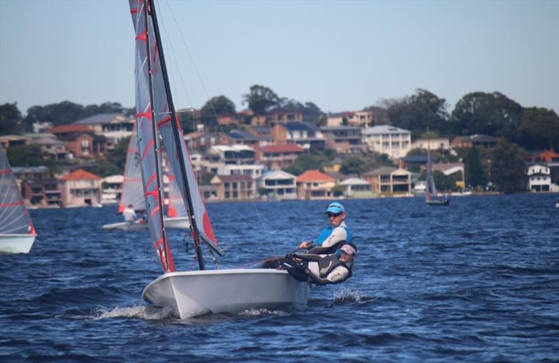Hugh and Bec showing their elite racing style at the NSW Tasar State Championship 2021 photo copyright Paul Bellamy taken at Speers Point Amateur Sailing Club and featuring the Tasar class