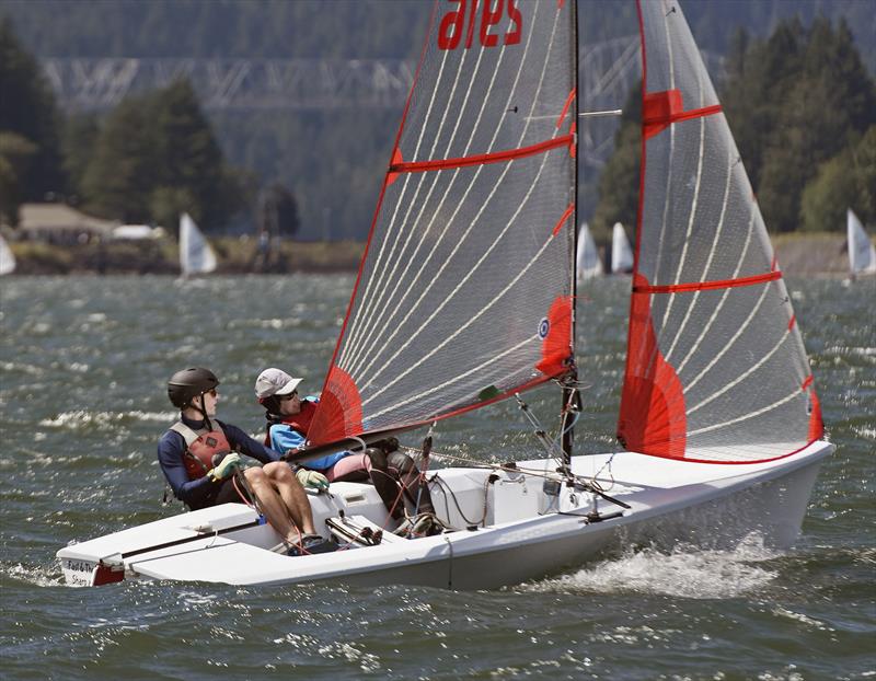 Racecourse action at the Columbia River Gorge Sailing Association's annual Columbia Gorge One-Design Regatta photo copyright Jan Anderson taken at  and featuring the Tasar class