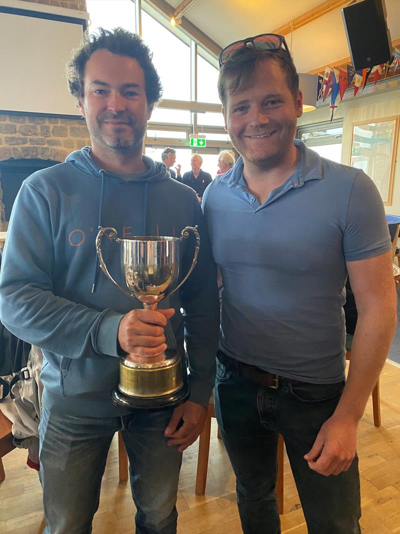 Rob Gullan and Jack Holden win the 2022 Tasar Nationals at Hayling Island photo copyright Peter Hickson taken at Hayling Island Sailing Club and featuring the Tasar class