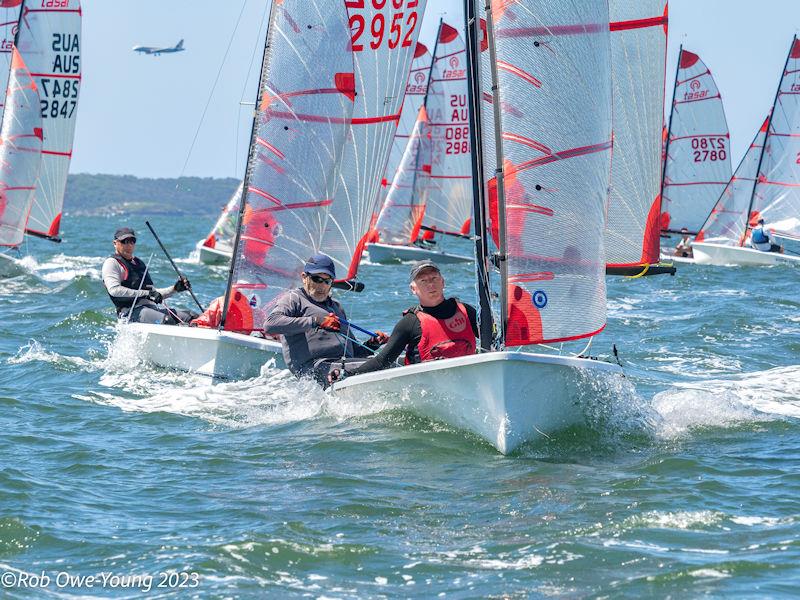 Rick Longbottom & Darryl Bentley during the 46th NSW Tasar States - photo © Rob Owe-Young