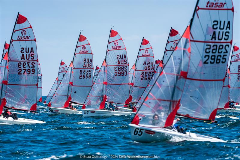 2024 Tasar World Championships at Sandringham Yacht Club: Full on Tasar! photo copyright Beau Outteridge taken at Sandringham Yacht Club and featuring the Tasar class