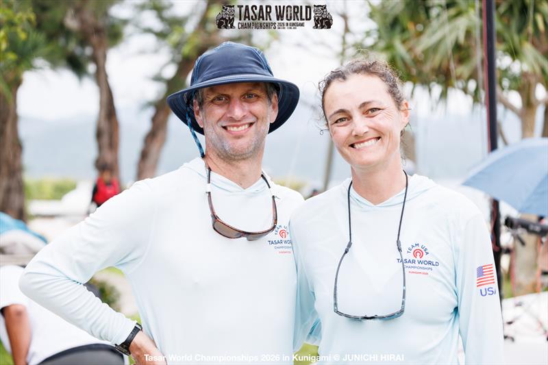 Dalton Bergan and Lindsay Bergan win the Tasar World Championships in Japan photo copyright Junichi Hirai taken at  and featuring the Tasar class
