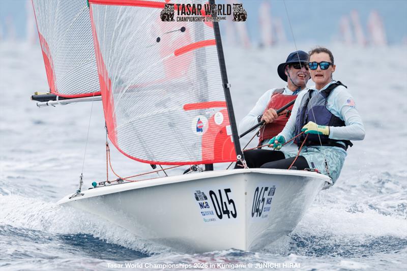 Dalton Bergan and Lindsay Bergan win the Tasar World Championships in Japan photo copyright Junichi Hirai taken at  and featuring the Tasar class