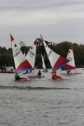 Thirty-two sailing teams from across the country took part in the National School Sailing Association’s Team Racing Championships © James Hamilton