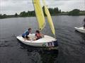 Roast Potato coming in for a changeover during the Scottish Team Racing at Cumbernauld SC © David Benson