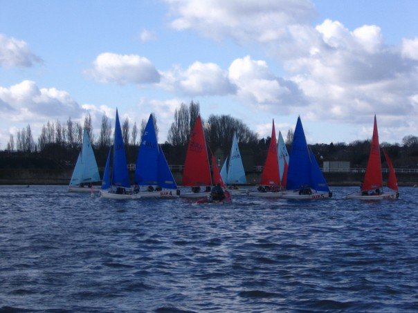 Team racing in the Slam London Duck 2007 photo copyright Alec Russell taken at University of London Sailing Club and featuring the Team Racing class