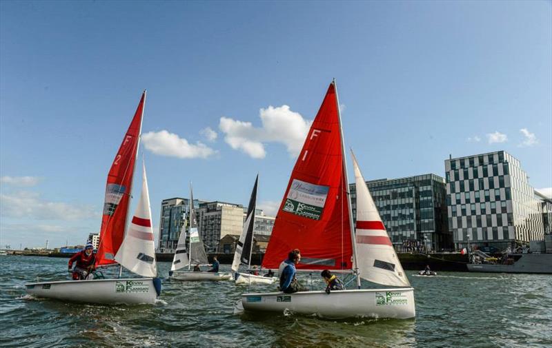 The annual Colours sailing match on the Liffey in Dublin photo copyright Pat Murphy / SPORTSFILE taken at University College Dublin Sailing Club and featuring the Team Racing class