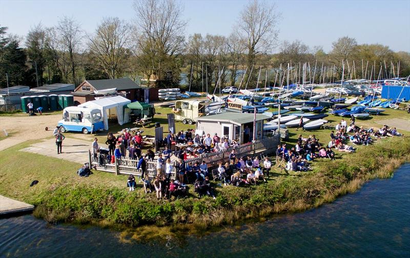 Spectators during the BUCS (Student) Team Racing Finals at Spinnaker photo copyright Andrew Donald taken at Spinnaker Sailing Club and featuring the Team Racing class