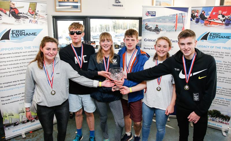 RYA Eric Twiname Youth and Junior Team Racing Championship: Youth Winners photo copyright Paul Wyeth / RYA taken at Oxford Sailing Club and featuring the Team Racing class