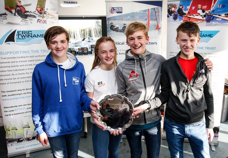 RYA Eric Twiname Youth and Junior Team Racing Championship: Junior Winners photo copyright Paul Wyeth / RYA taken at Oxford Sailing Club and featuring the Team Racing class