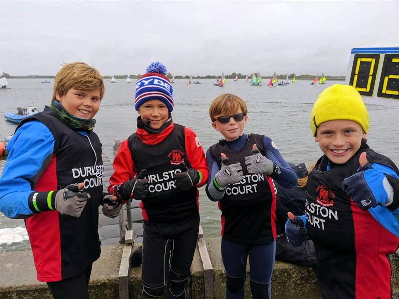 Durlston Court sailors at the RYA Eric Twiname Youth and Junior Team Racing Championship - photo © Mark Jardine