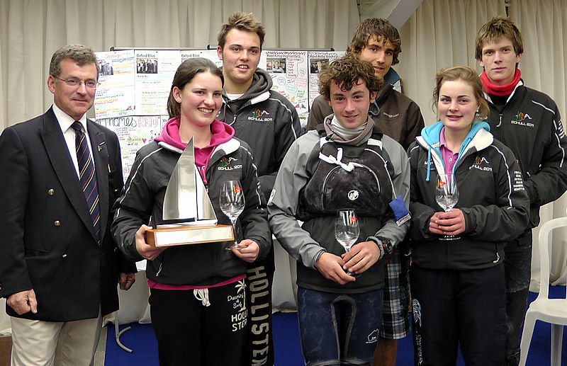 Schull Youth Team win the Under 21 trophy at the 2012 Wilson Trophy photo copyright James Boyd taken at West Kirby Sailing Club and featuring the Team Racing class