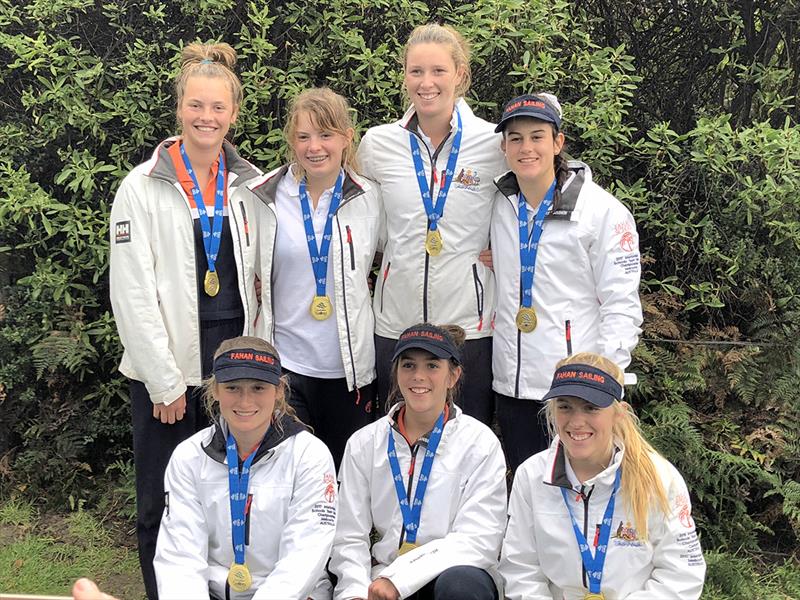 Hobart's Fahan School team will contest the all-female team racing national title. - photo © Felicity Allison