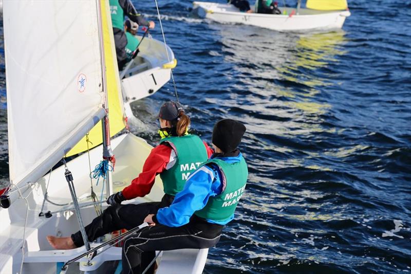 Final day at Australian Secondary Schools Team Racing Championships photo copyright Sam Tiedemann taken at Sandy Bay Sailing Club and featuring the Team Racing class