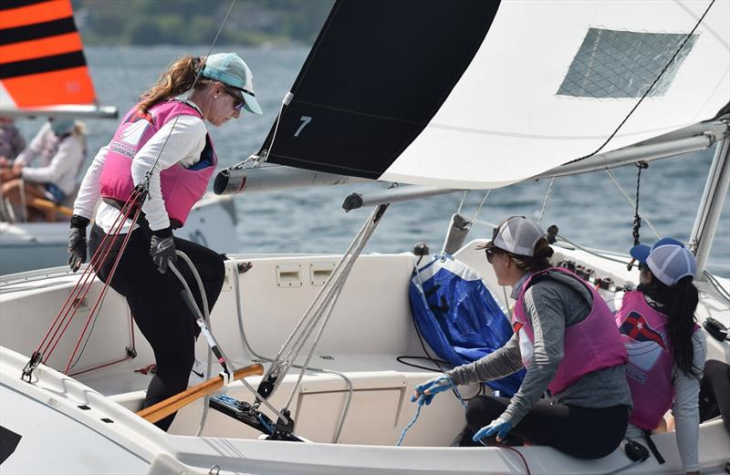 2021 NYYC Women's 2v2 Team Race photo copyright Stuart Streuli / New York Yacht Club taken at New York Yacht Club and featuring the Team Racing class