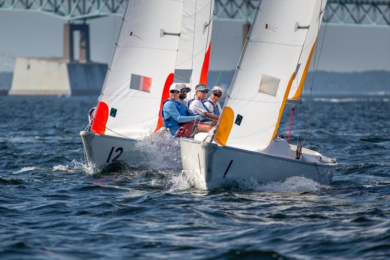 2021 Hinman Masters Team Race photo copyright Stuart Wemple taken at New York Yacht Club and featuring the Team Racing class