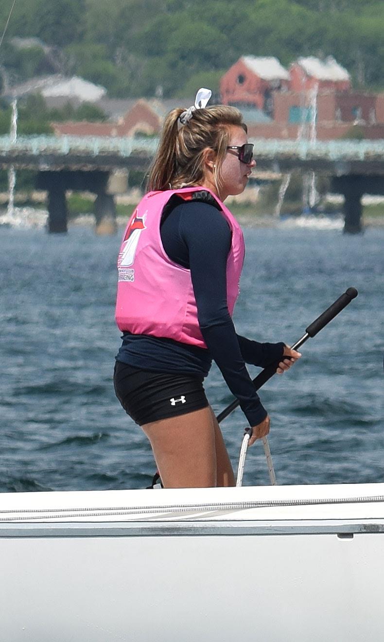 Erika Reineke - Women's 2v2 Team Race photo copyright Stuart Streuli / New York Yacht Club taken at New York Yacht Club and featuring the Team Racing class