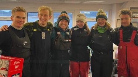 Tartan Titans win the Loughborough Lemming  photo copyright Steve Watson taken at Burton Sailing Club and featuring the Team Racing class