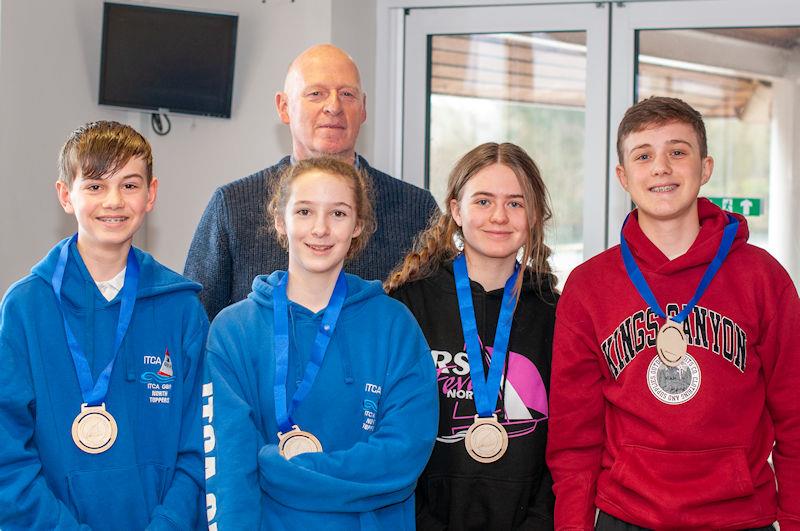 Winners Topper North with Ripon SC Commodore Richard Pryke at NEYYSA's inaugural North Region Team Racing Championship photo copyright Dave Wood taken at Ripon Sailing Club and featuring the Team Racing class