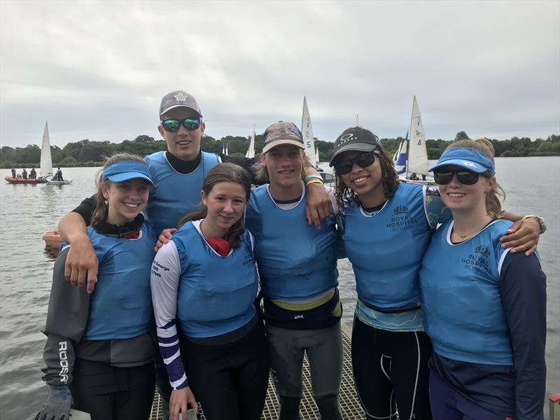 British Schools Dinghy Racing Association Finals in Norfolk photo copyright RHS taken at Norfolk Broads Yacht Club and featuring the Team Racing class