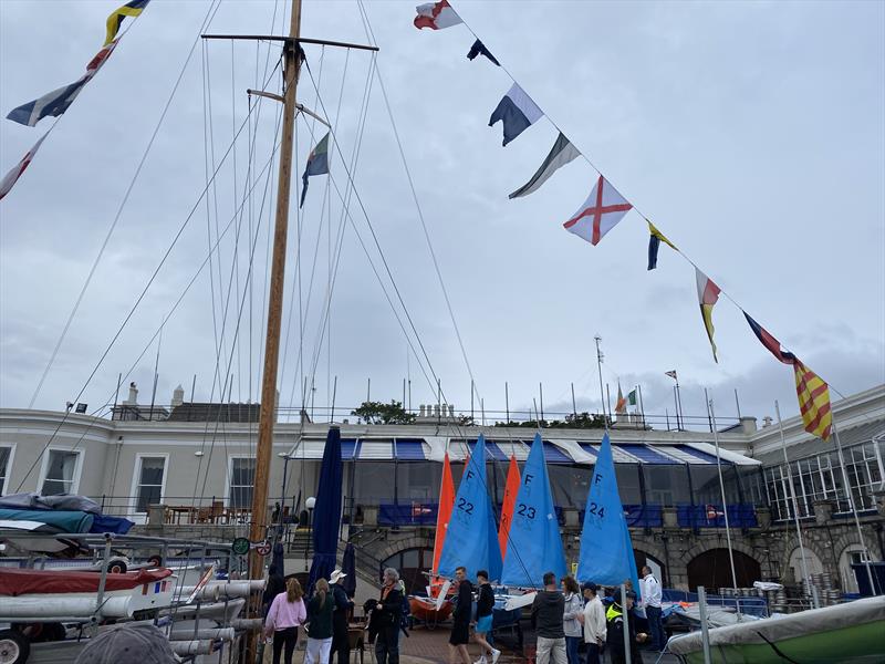 Elmo Trophy 2023 youth team racing at Dun Laoghaire, Ireland photo copyright Steve Tylecote taken at Royal St George Yacht Club and featuring the Team Racing class