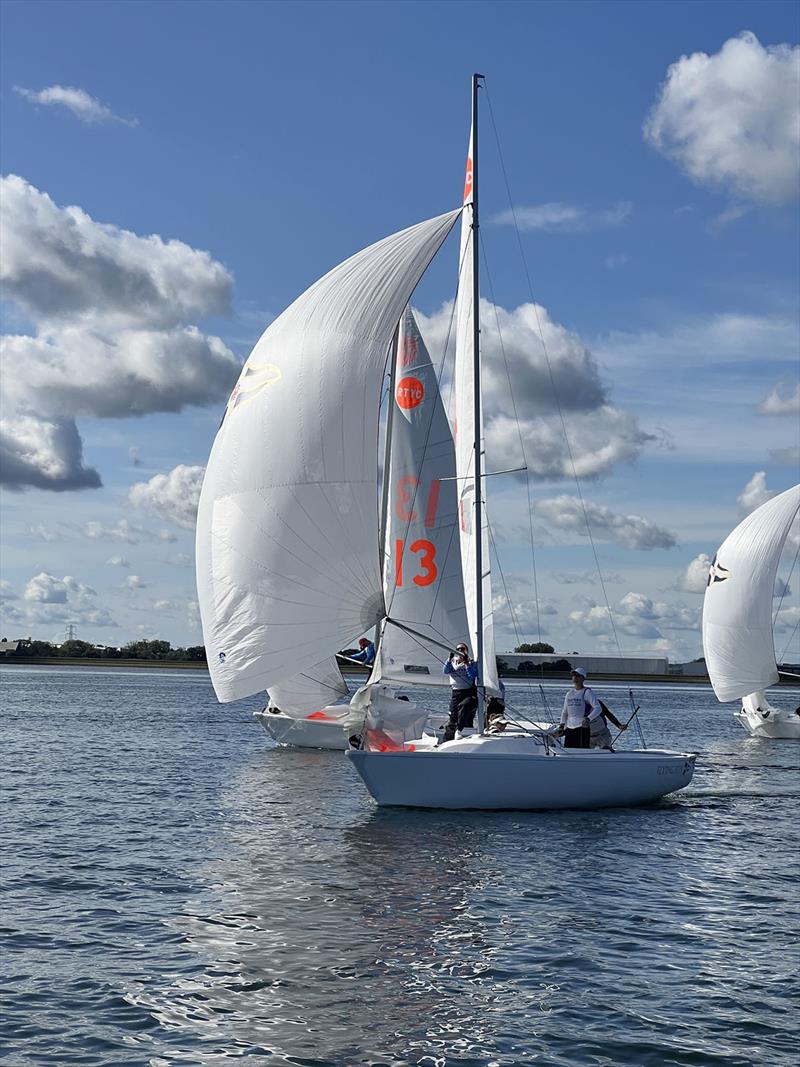 2023 Global Team Racing Regatta Day 2 photo copyright Freddie Smith / Royal Thames YC taken at Royal Thames Yacht Club and featuring the Team Racing class