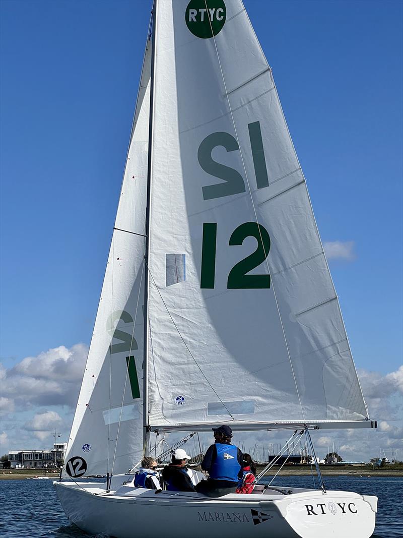 2023 Global Team Racing Regatta Day 2 photo copyright Freddie Smith / Royal Thames YC taken at Royal Thames Yacht Club and featuring the Team Racing class