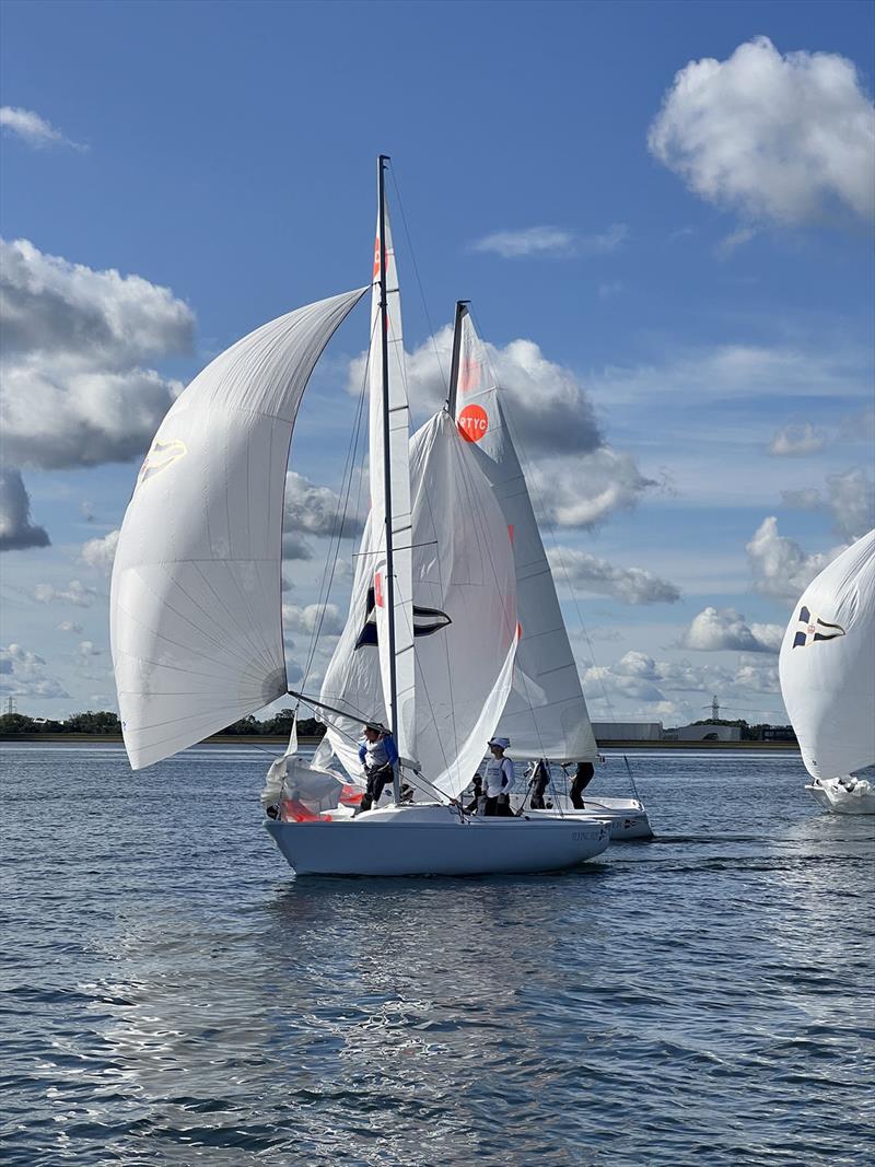 2023 Global Team Racing Regatta Day 2 photo copyright Freddie Smith / Royal Thames YC taken at Royal Thames Yacht Club and featuring the Team Racing class