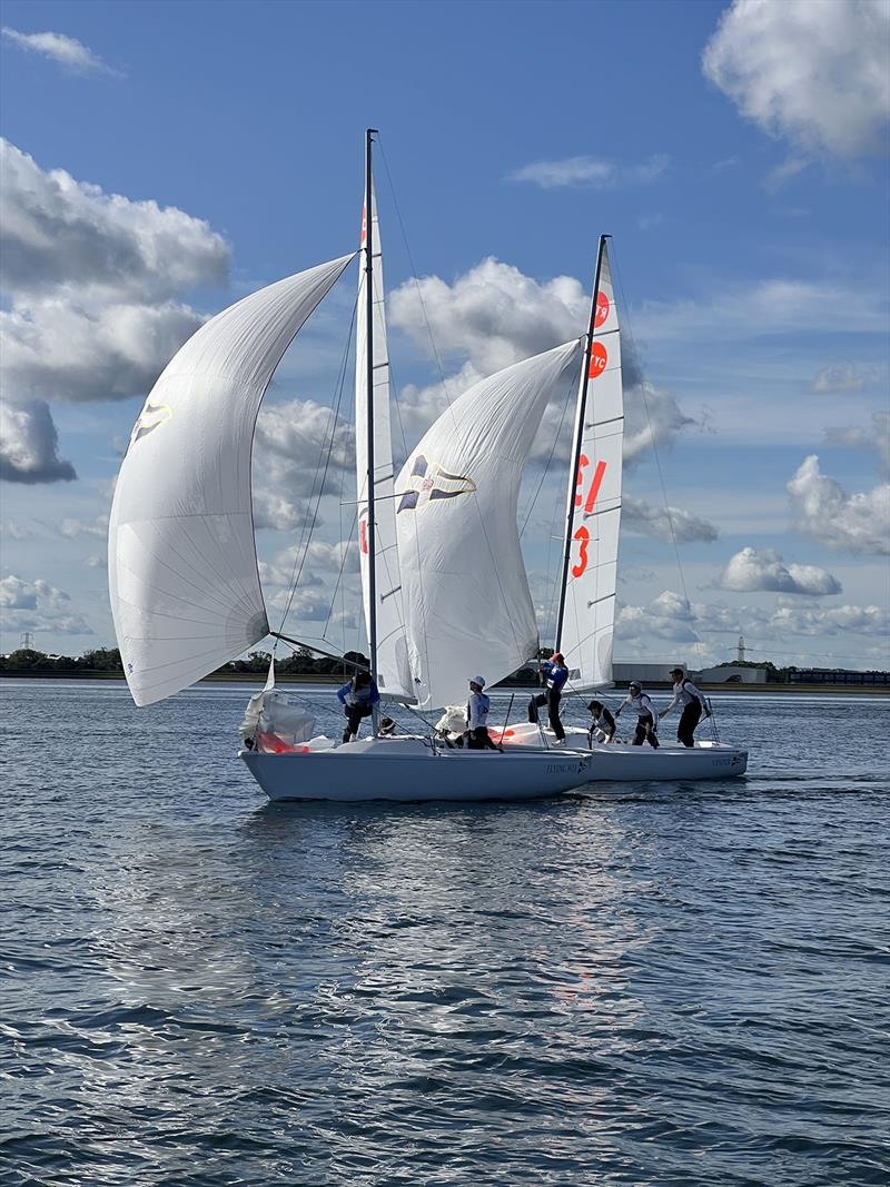 2023 Global Team Racing Regatta Day 2 photo copyright Freddie Smith / Royal Thames YC taken at Royal Thames Yacht Club and featuring the Team Racing class