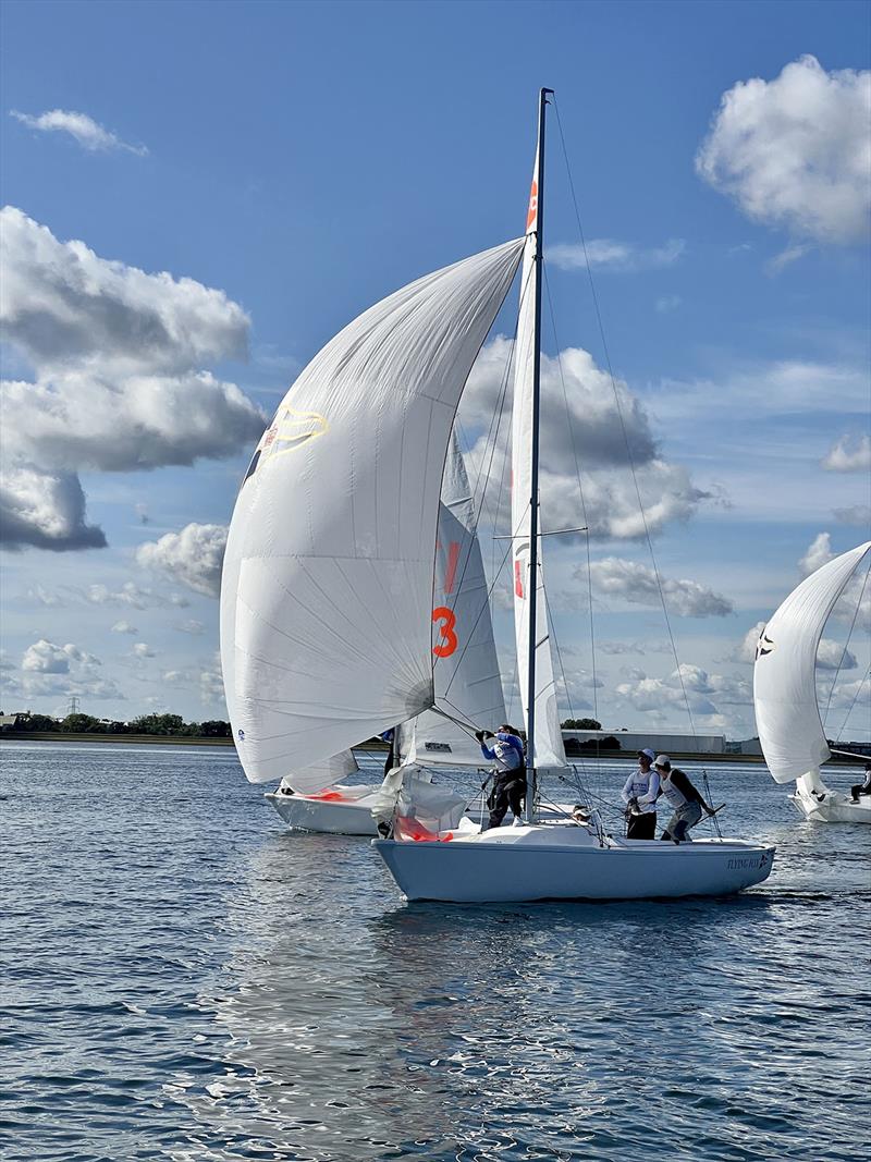 2023 Global Team Racing Regatta Day 2 photo copyright Freddie Smith / Royal Thames YC taken at Royal Thames Yacht Club and featuring the Team Racing class
