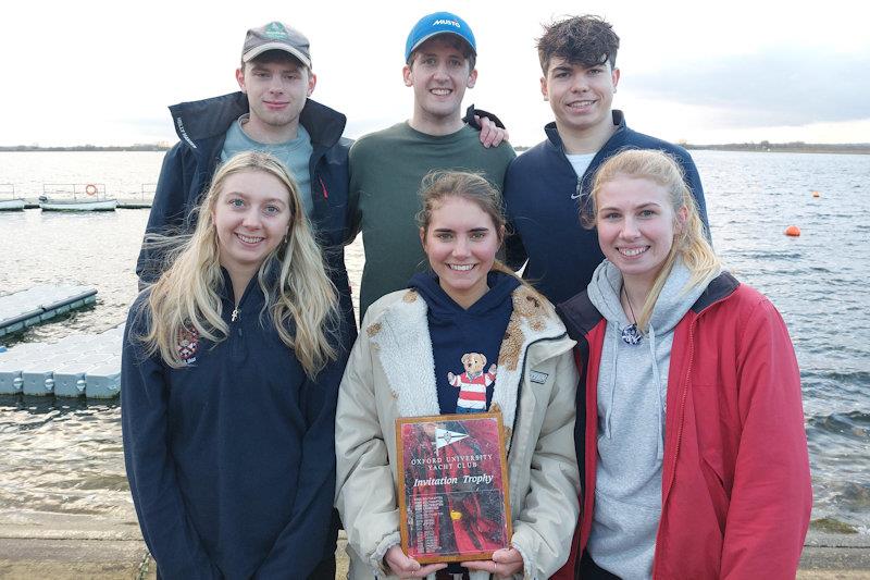 Exeter win the Oxford Top Gun team racing Invitational Trophy photo copyright Nigel Vick taken at Oxford University Yacht Club and featuring the Team Racing class